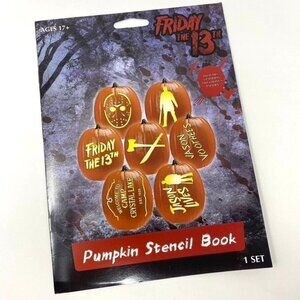 Halloween Michael Myers Pumpkin Stencil Book 7 Patterns Friday The 13th Movie